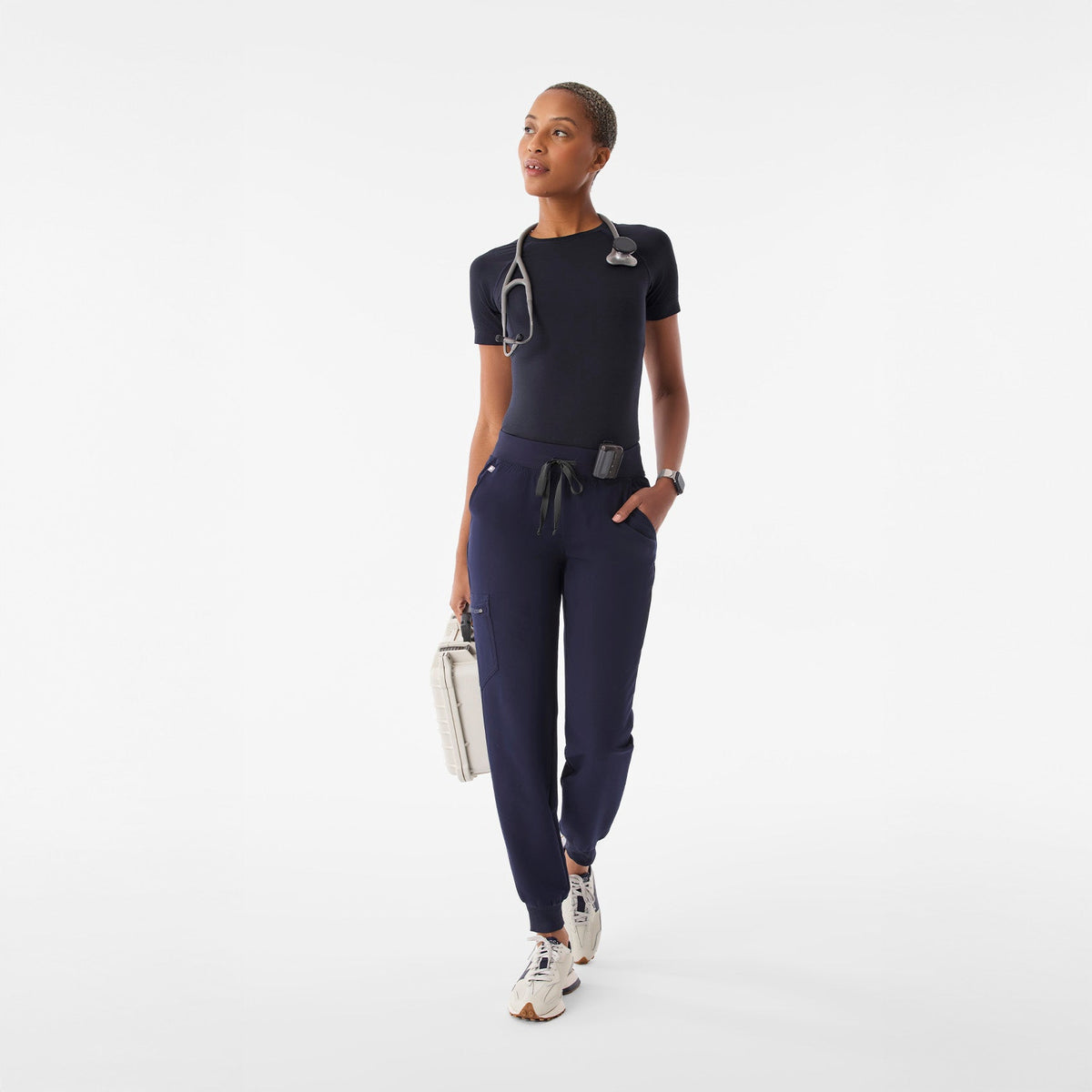 Salta Seamless Short-Sleeve Underscrub - Navy