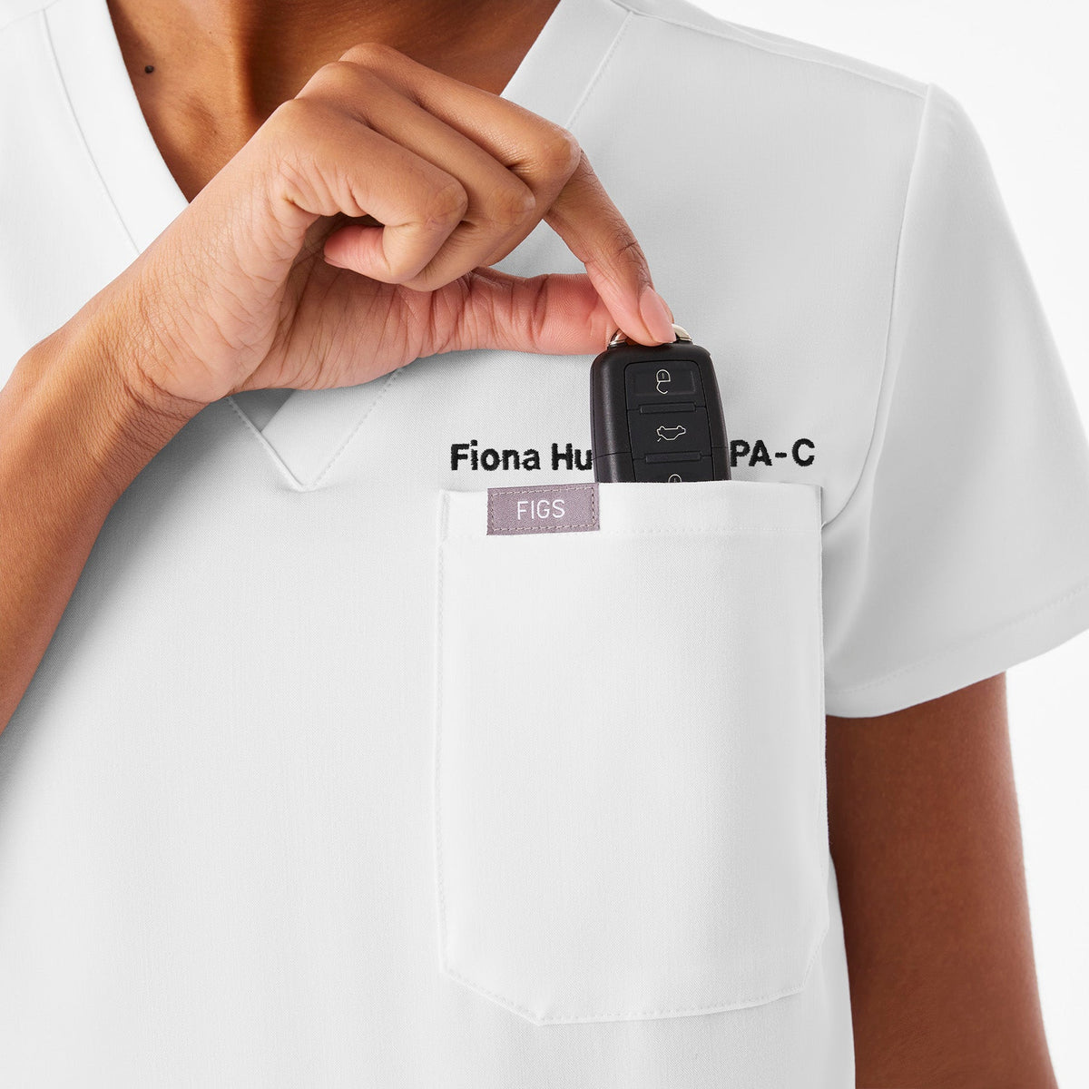 Catarina Scrub Top™ - Optic White