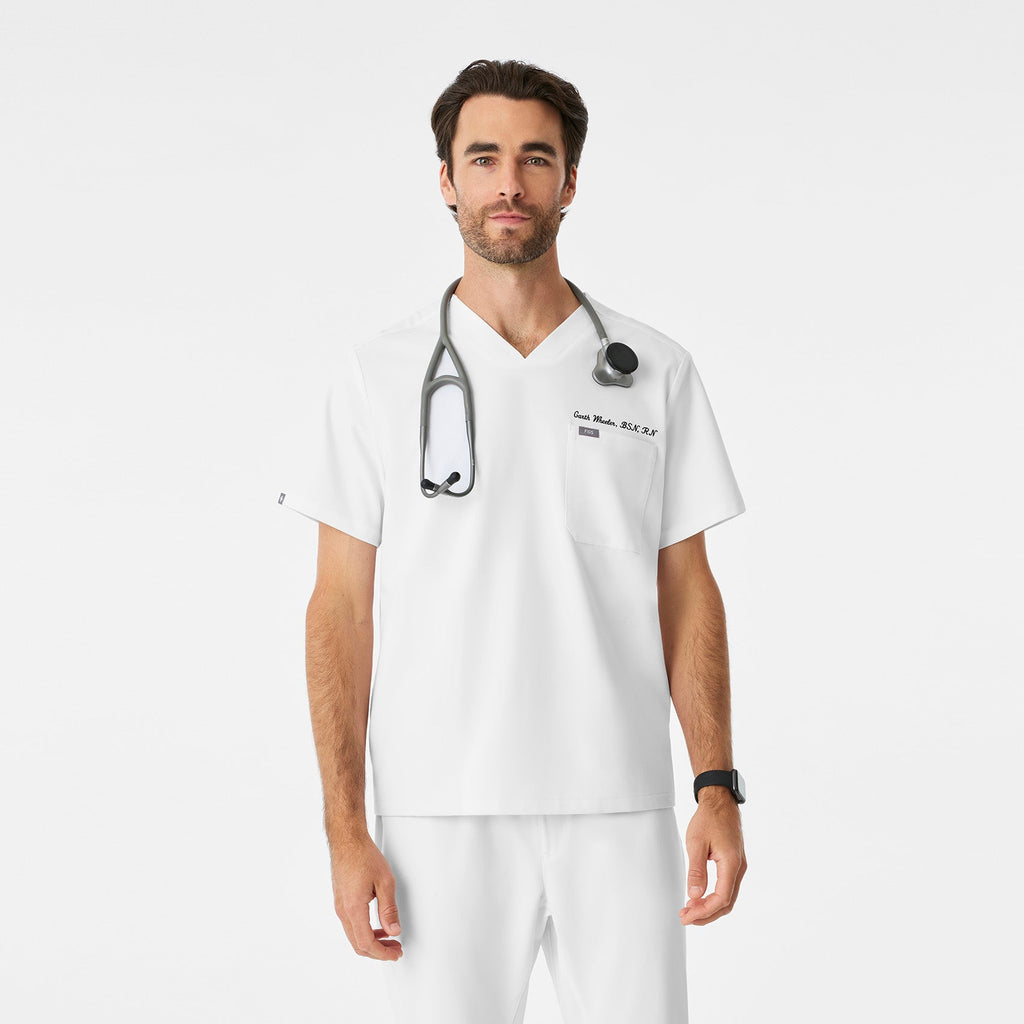 Chisec Scrub Top™ - Optic White