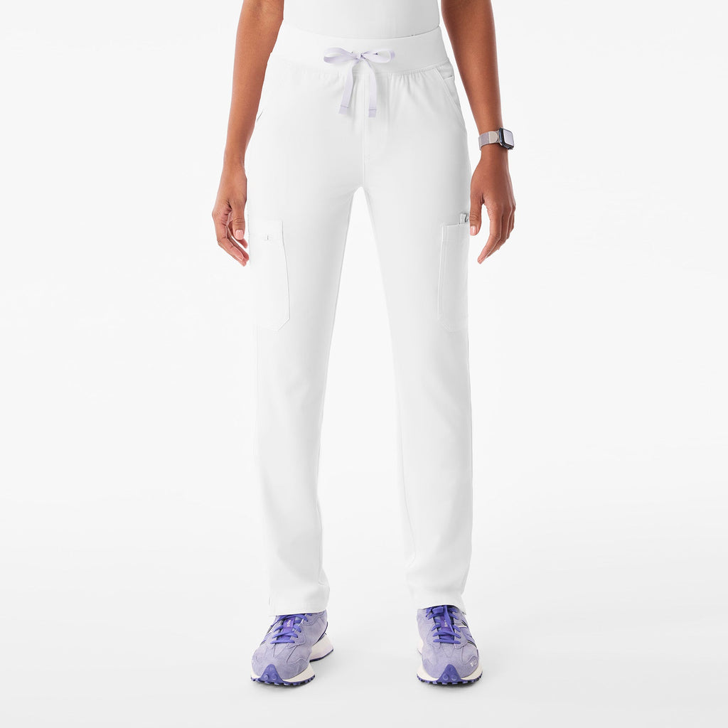 Yola High-Rise Slim Scrub Pant™ - Optic White