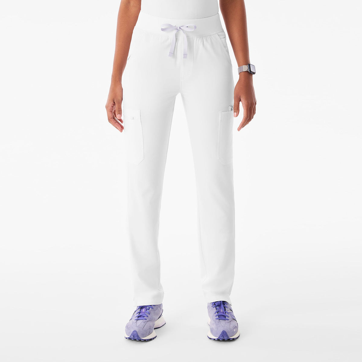 Yola High-Rise Slim Scrub Pant™ - Optic White