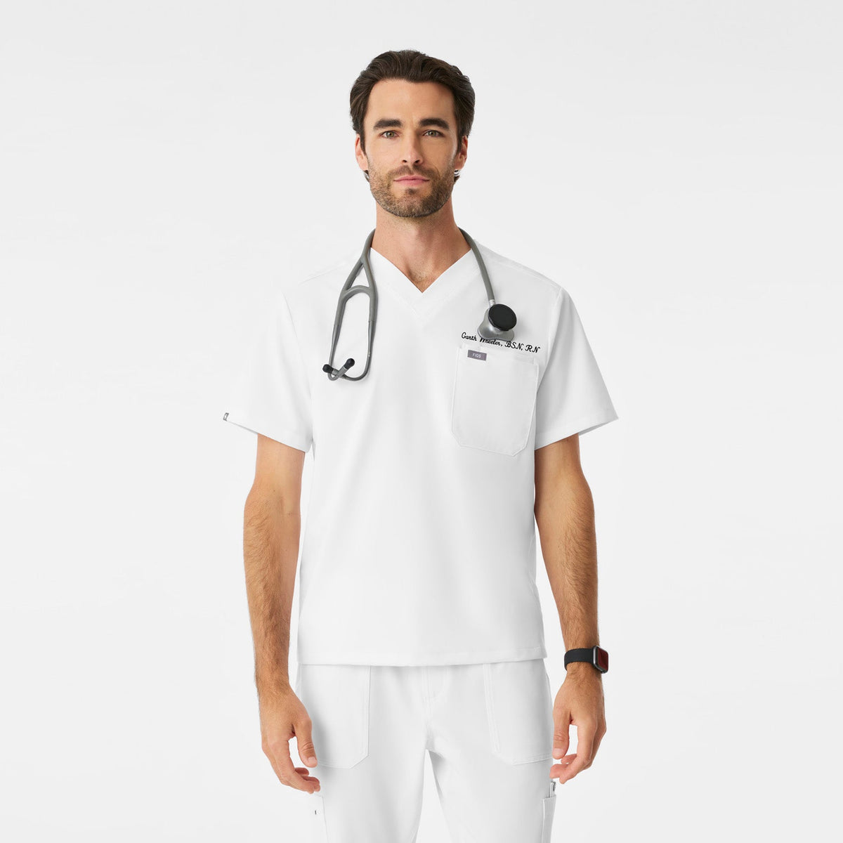 Leon Scrub Top™ - Optic White