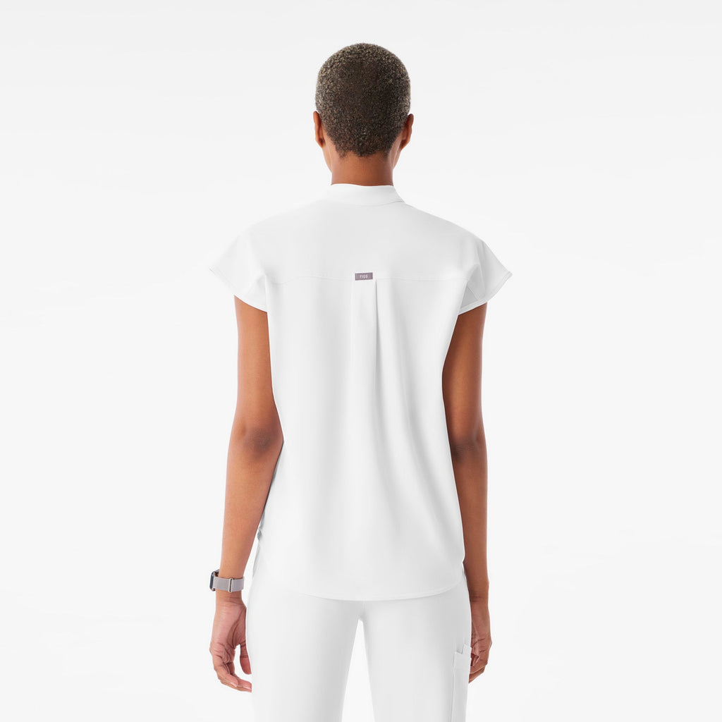 Rafaela Oversized Scrub Top™ - Optic White