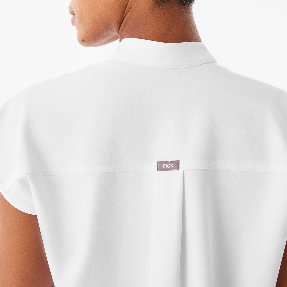 Rafaela Oversized Scrub Top™ - Optic White