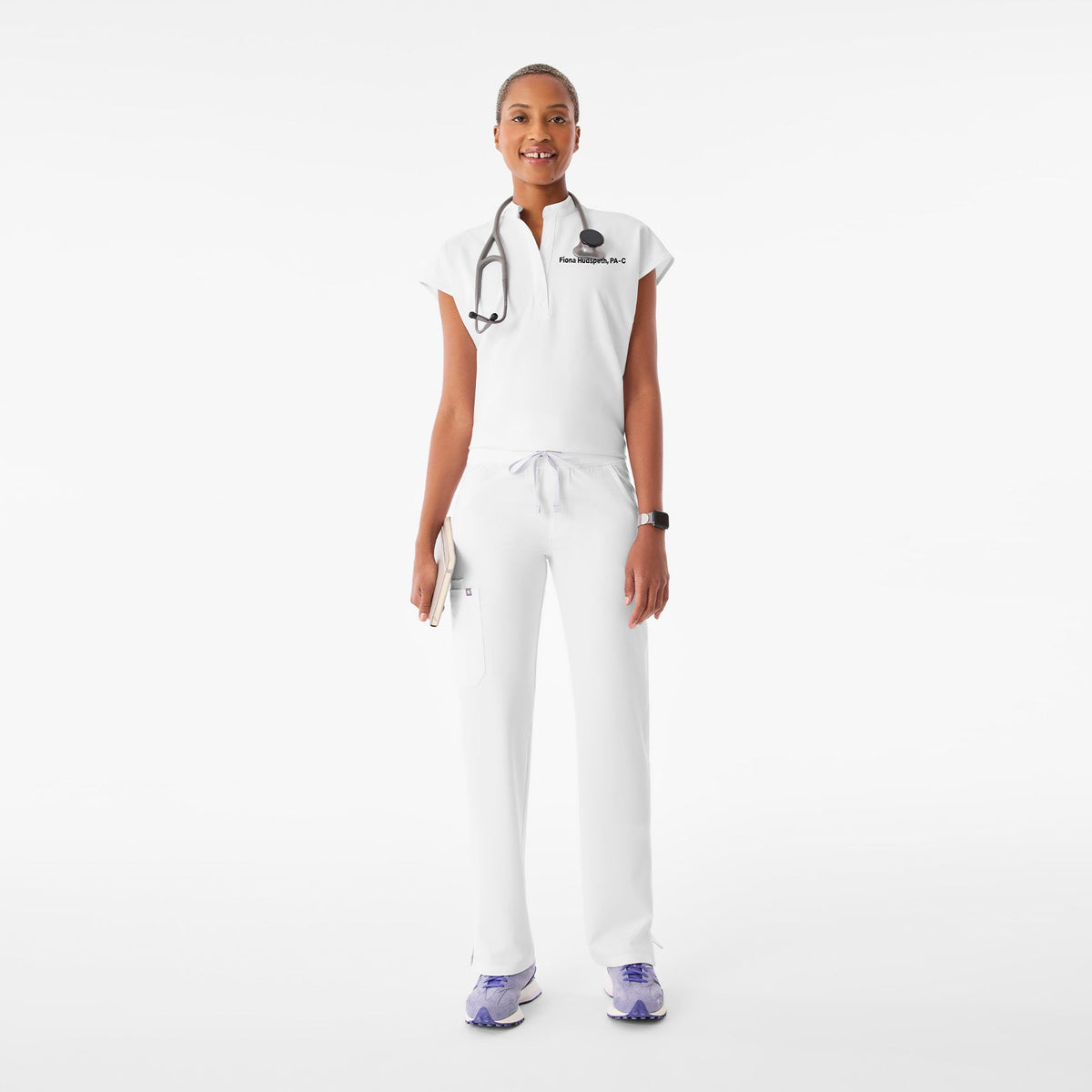Rafaela Oversized Scrub Top™ - Optic White