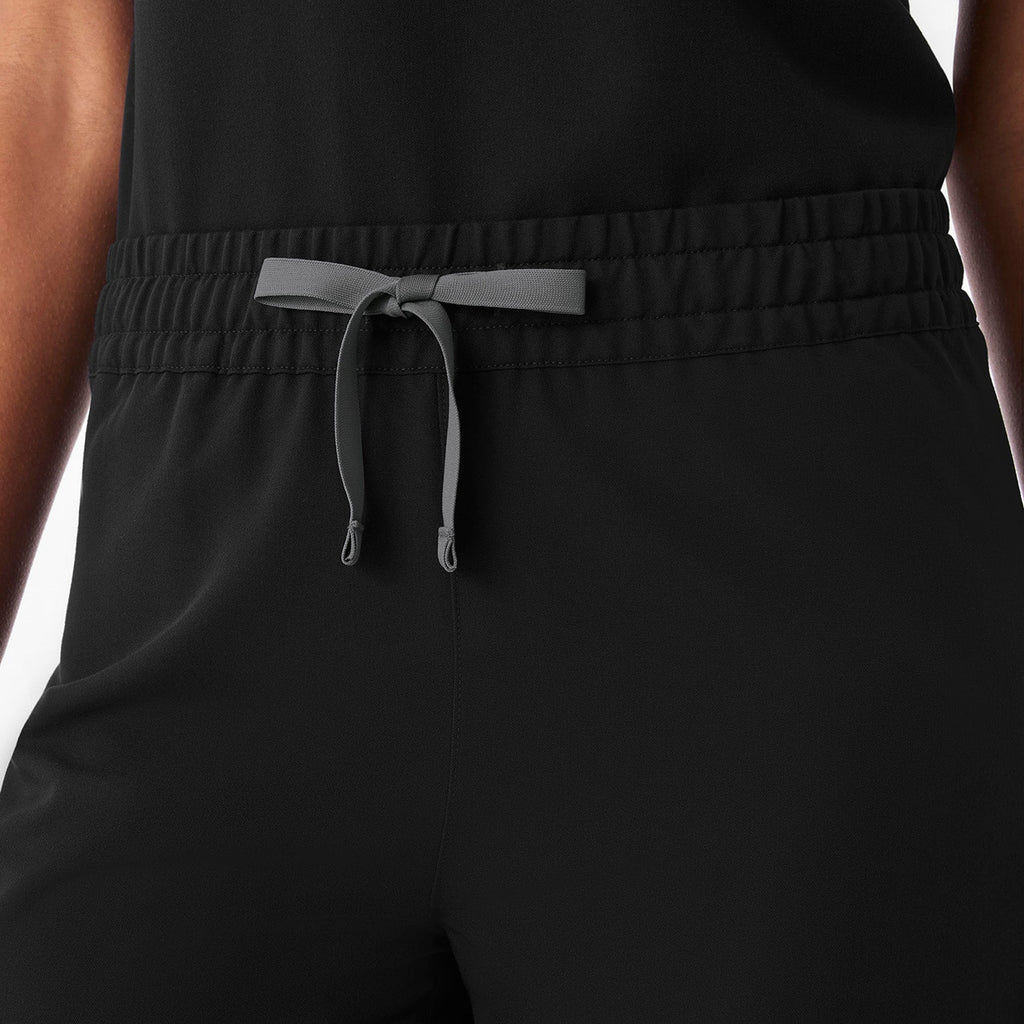 Livingston Ruched Straight-Leg Scrub Pant™ - Black