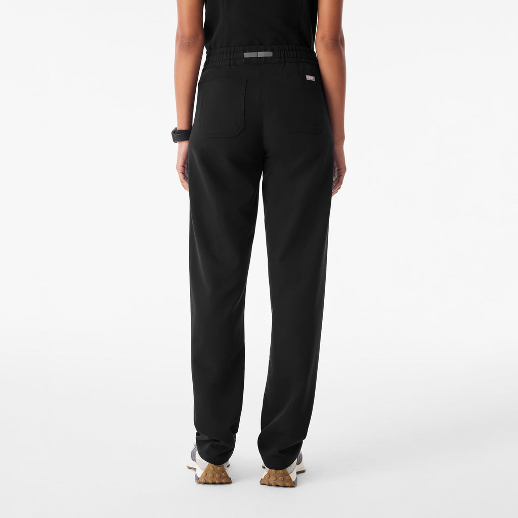 Livingston Ruched Straight-Leg Scrub Pant™ - Black
