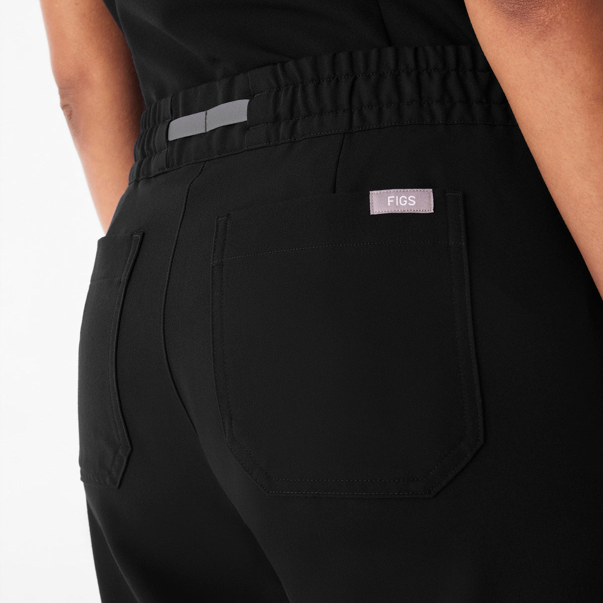 Livingston Ruched Straight-Leg Scrub Pant™ - Black