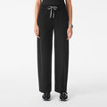 Roslyn Wide-Leg Scrub Pant - Black