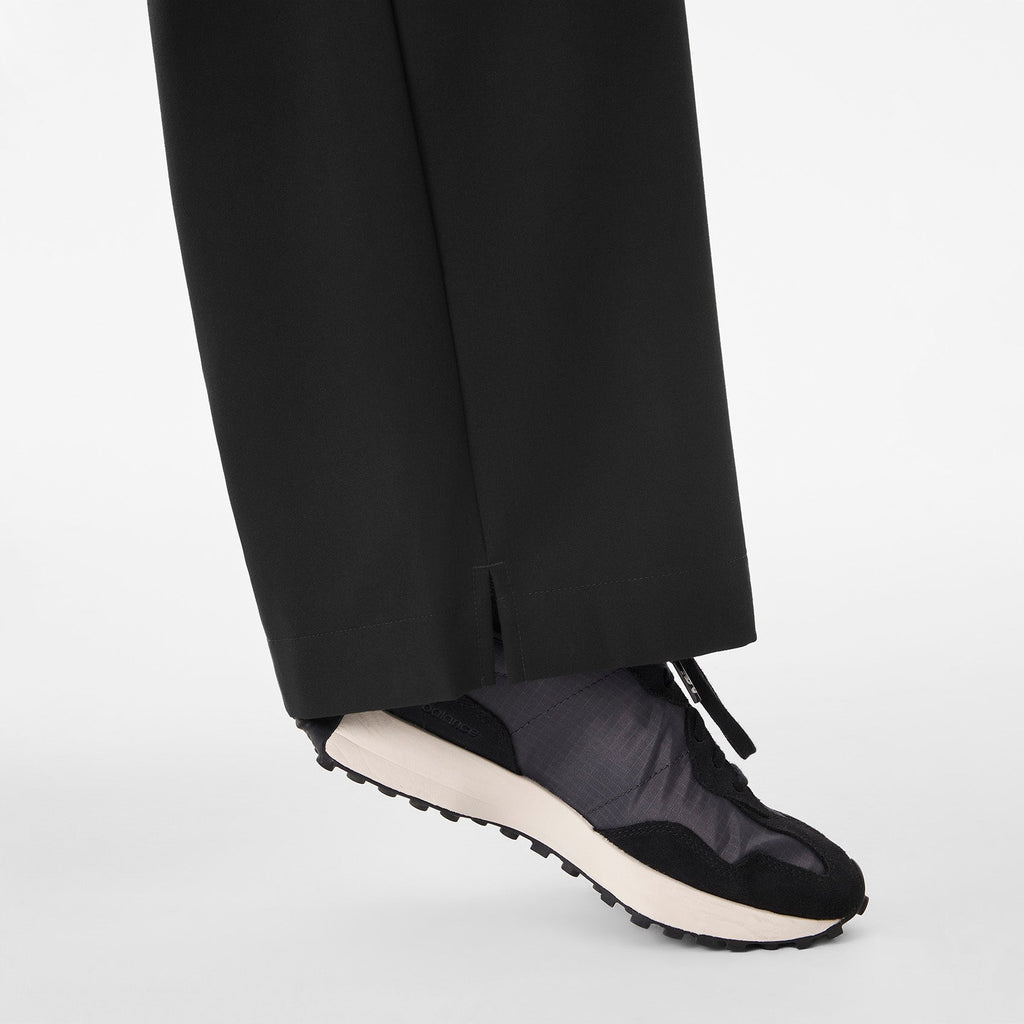 Shelby Ultra-High-Rise Wide-Leg Scrub Pant - Black