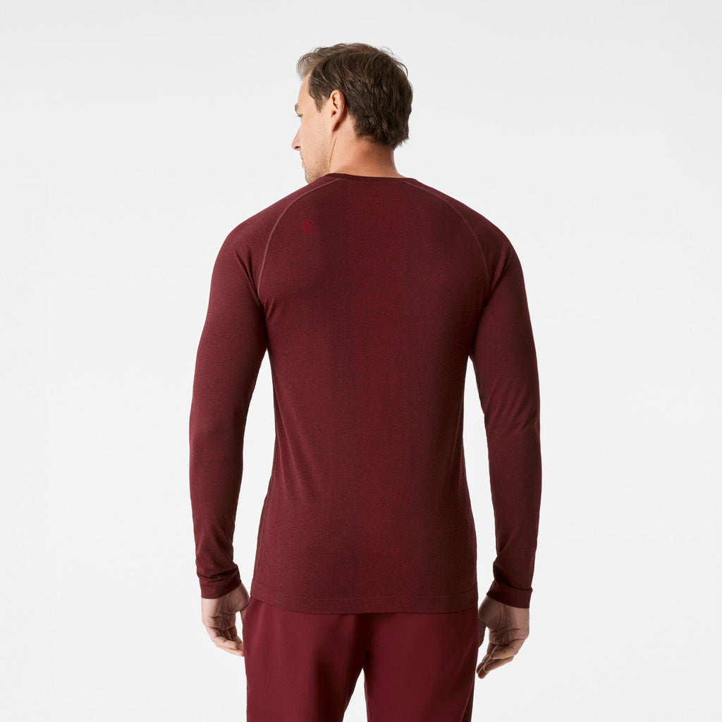 Makato Seamless Long-Sleeve Underscrub - Burgundy