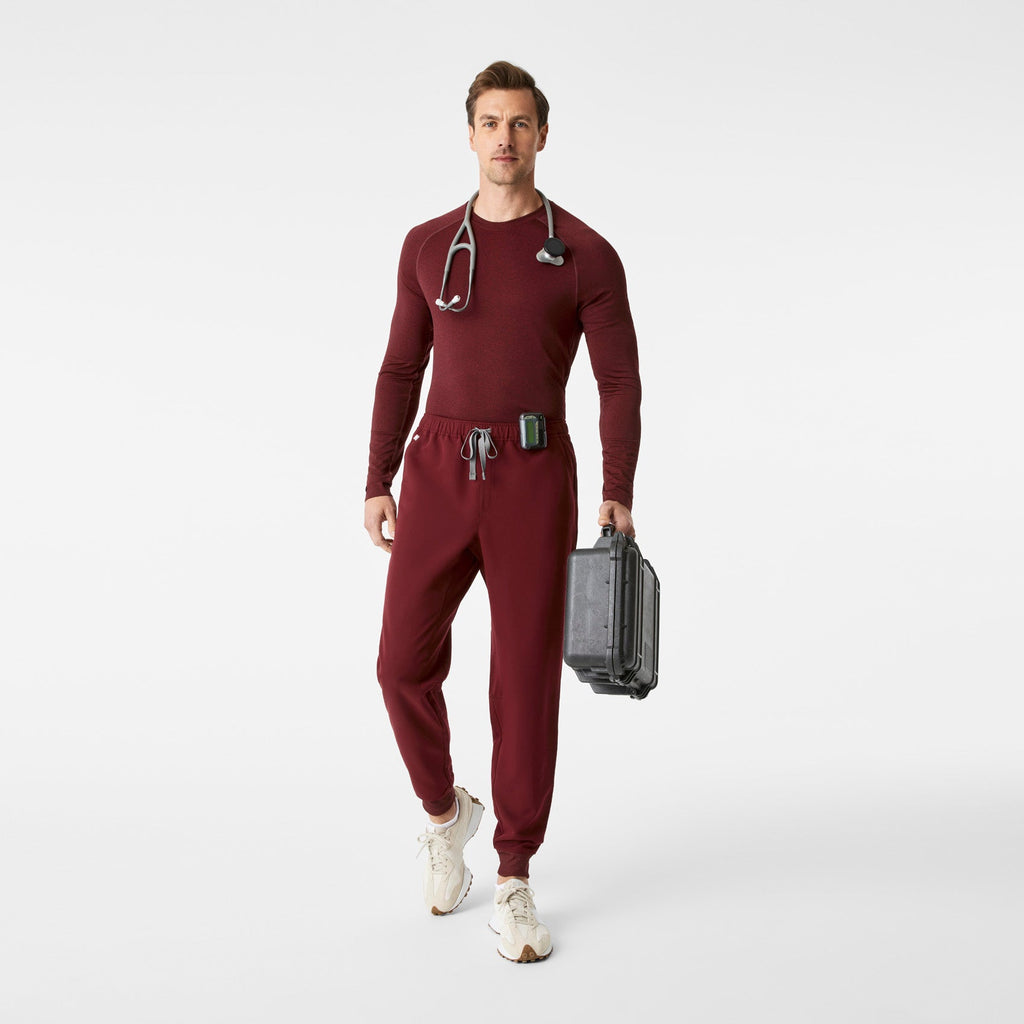 Makato Seamless Long-Sleeve Underscrub - Burgundy