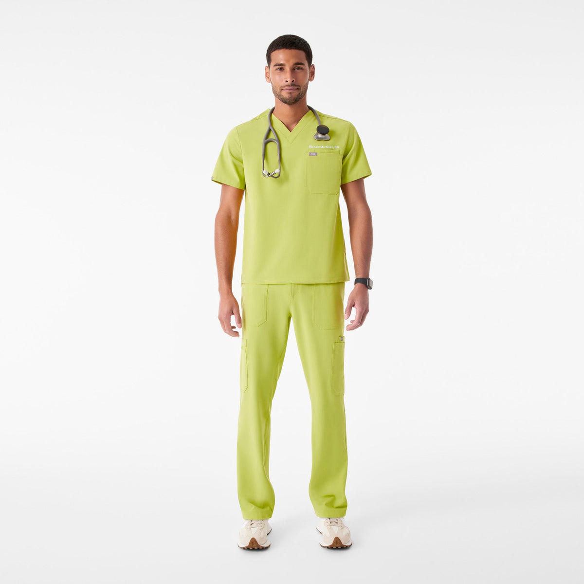 Leon Scrub Top™ - Celery