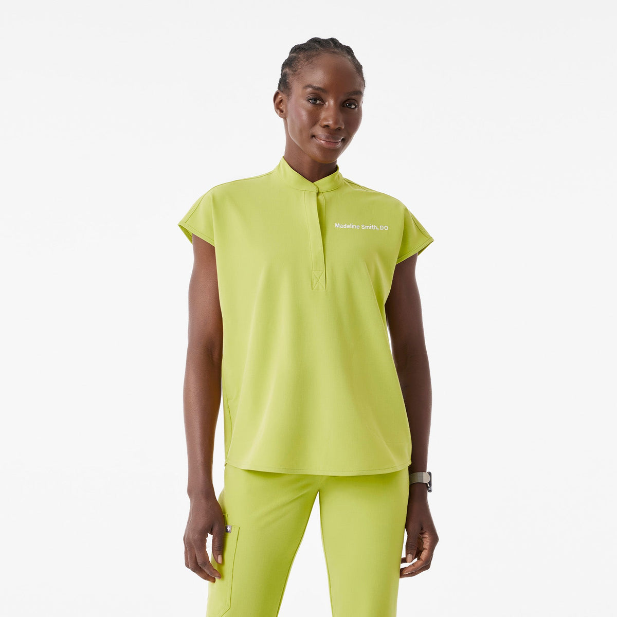 Rafaela Oversized Scrub Top™ - Celery