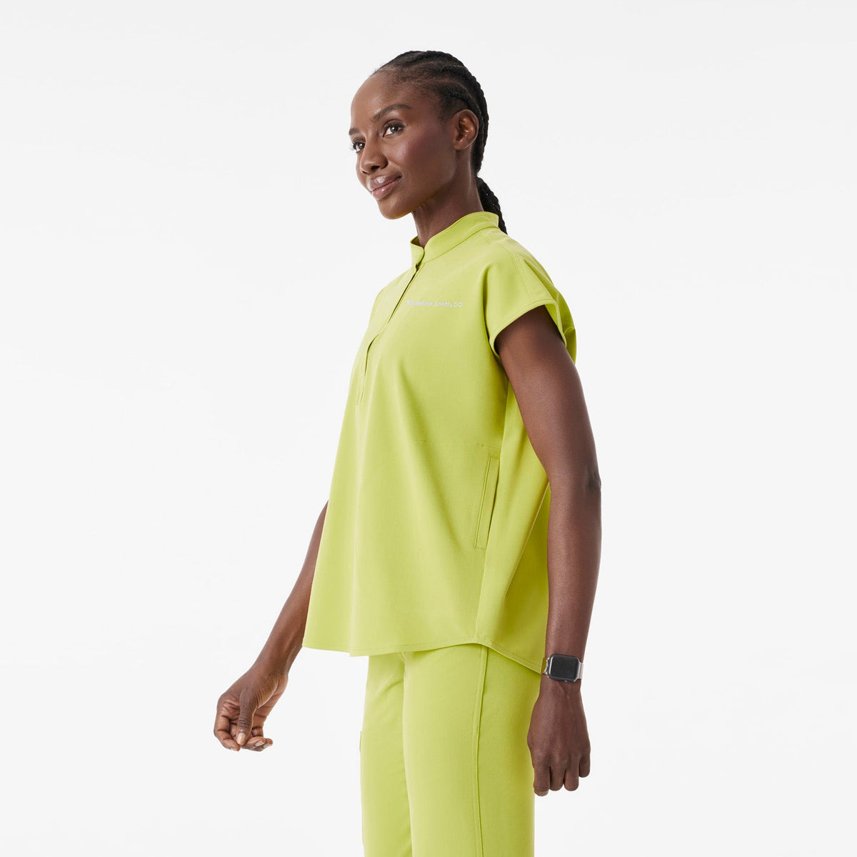 Rafaela Oversized Scrub Top™ - Celery