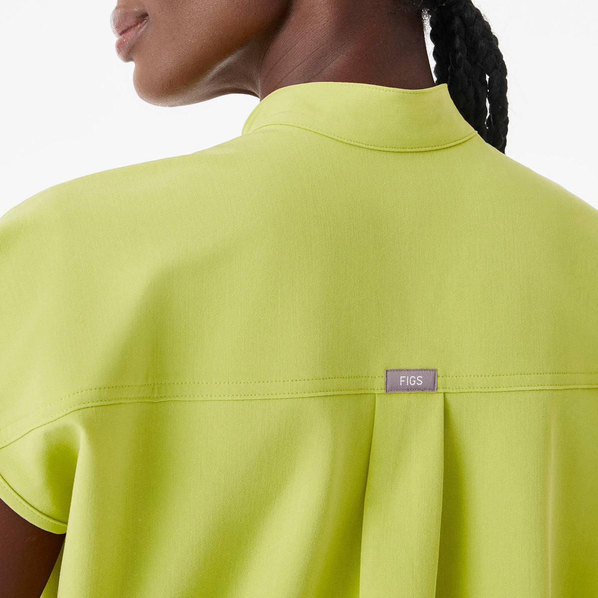 Rafaela Oversized Scrub Top™ - Celery