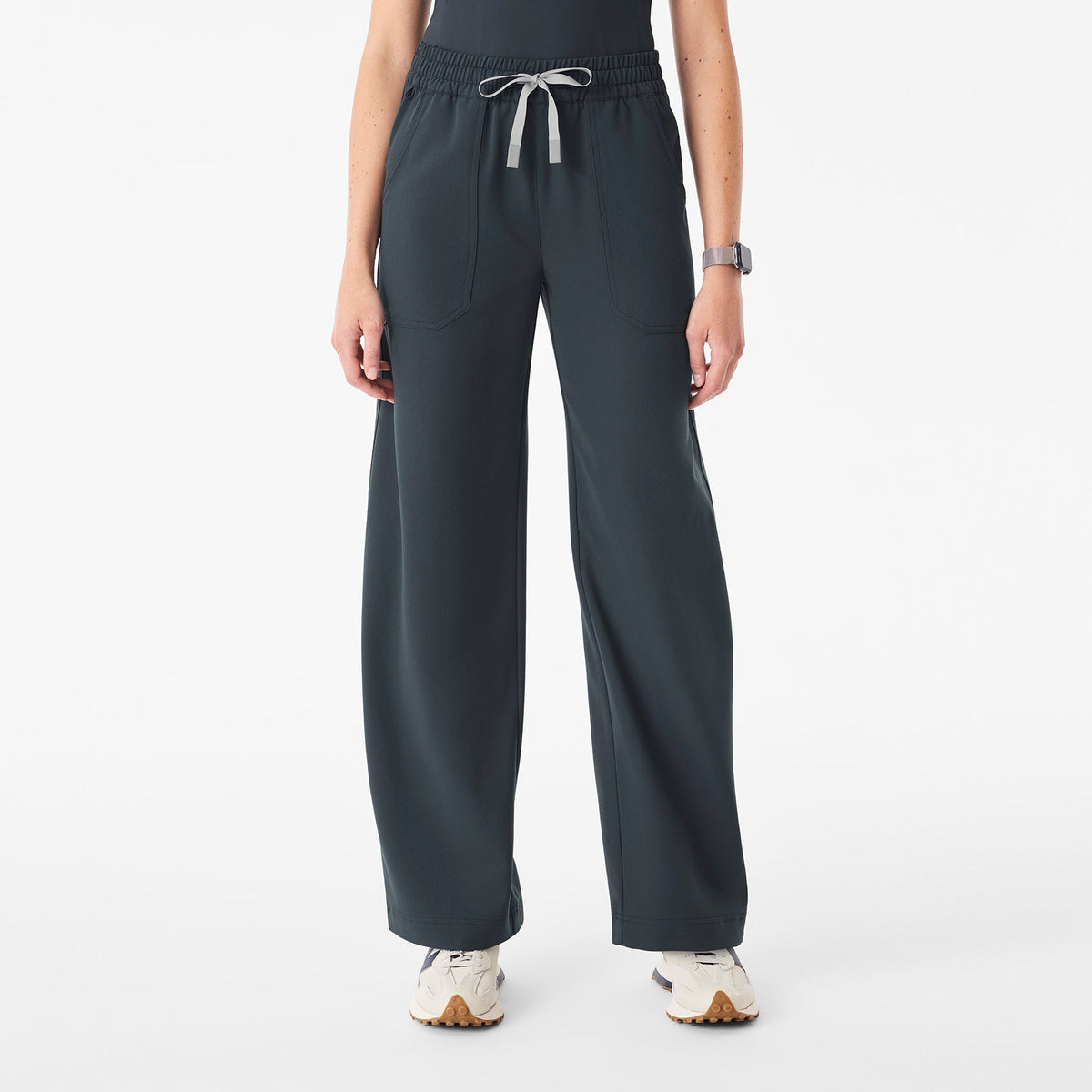 Roslyn Wide-Leg Scrub Pant - Dark Harbor