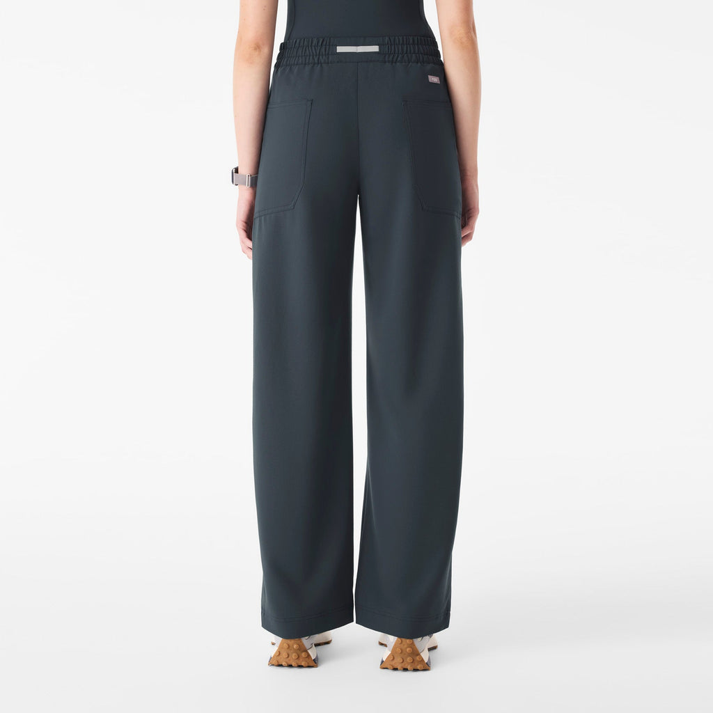 Roslyn Wide-Leg Scrub Pant - Dark Harbor
