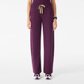 Roslyn Wide-Leg Scrub Pant - Deep Purple