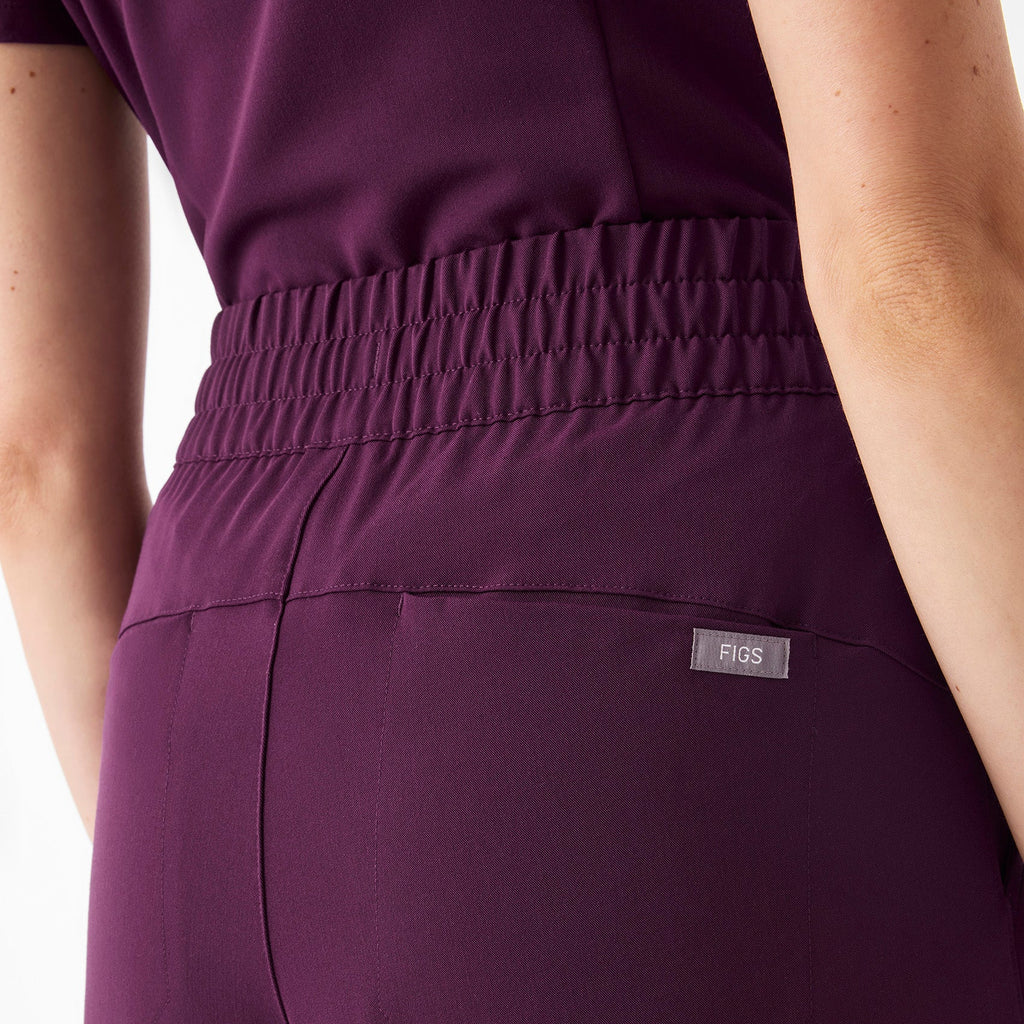Shelby Ultra-High-Rise Wide-Leg Scrub Pant - Deep Purple