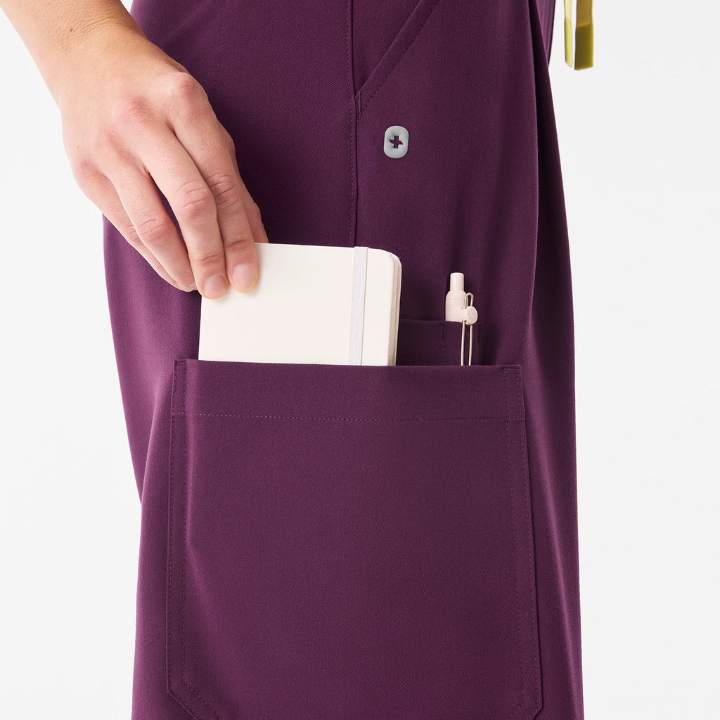 Shelby Ultra-High-Rise Wide-Leg Scrub Pant - Deep Purple
