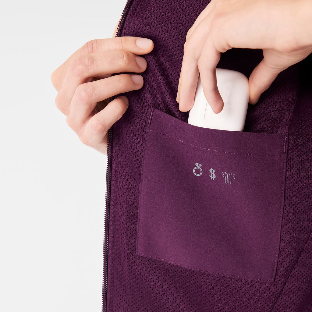 Sydney Scrub Jacket - Deep Purple
