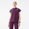 Rafaela Oversized Scrub Top™ - Deep Purple