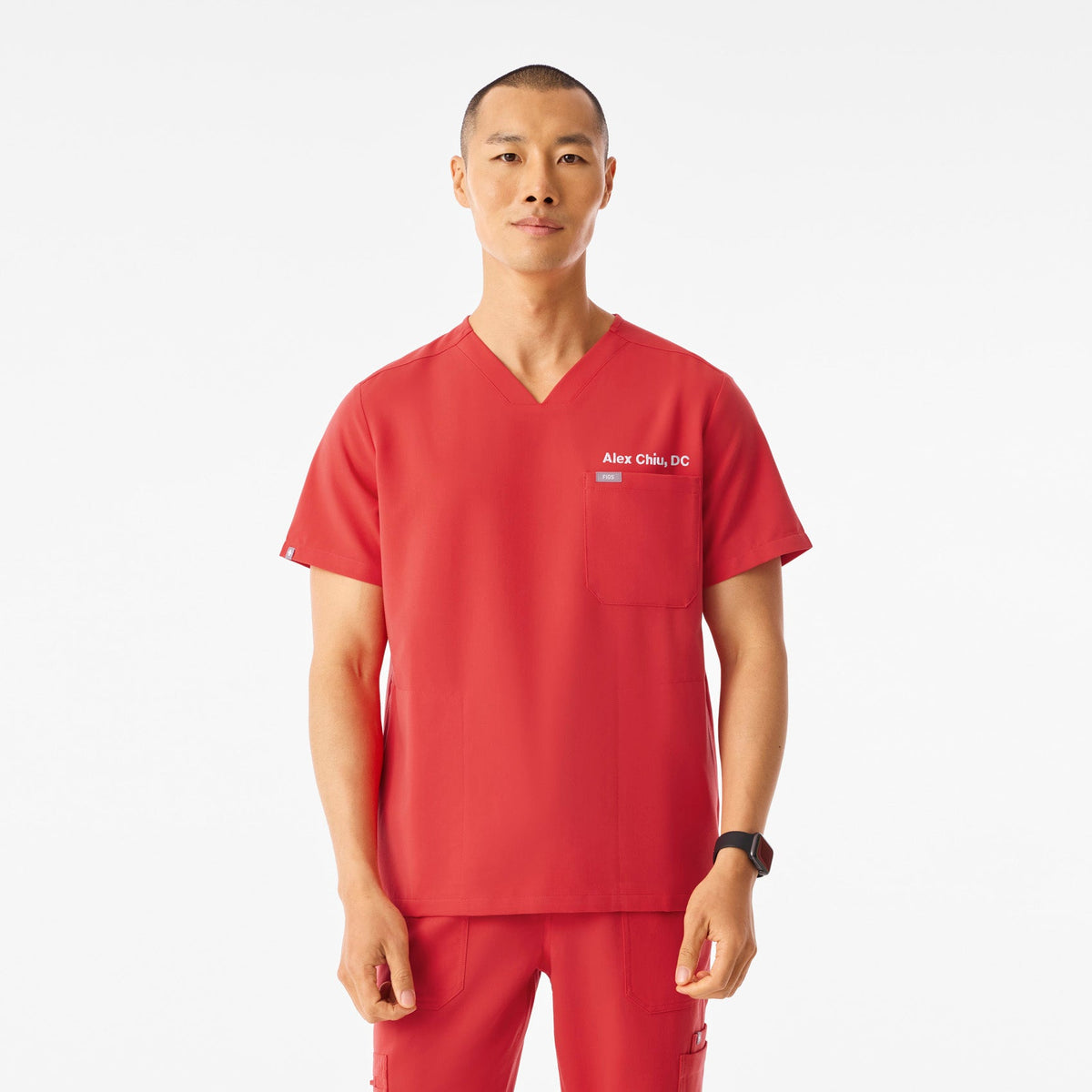 Chisec Scrub Top™ - Hibiscus