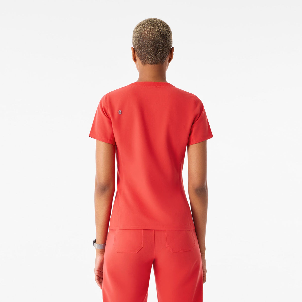 Eliza Slim Scrub Top - Hibiscus