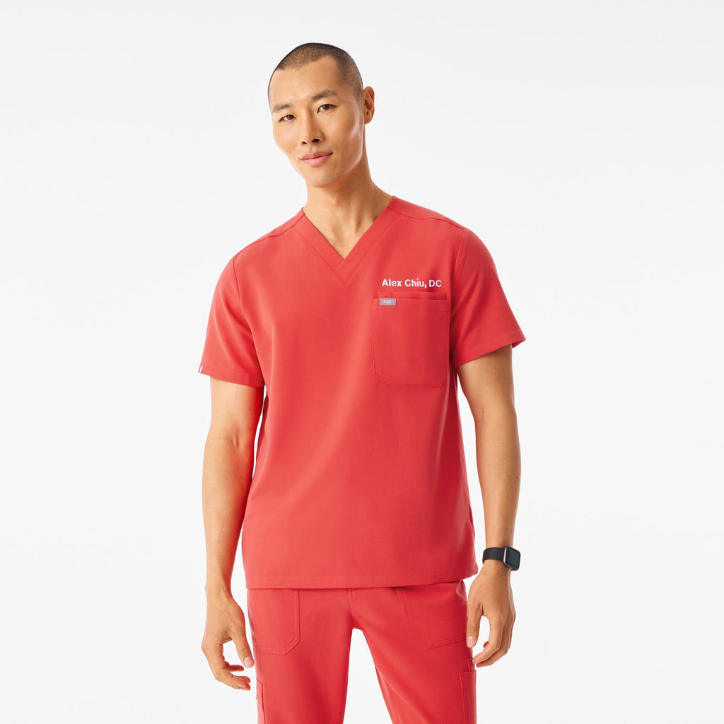 Leon Scrub Top™ - Hibiscus