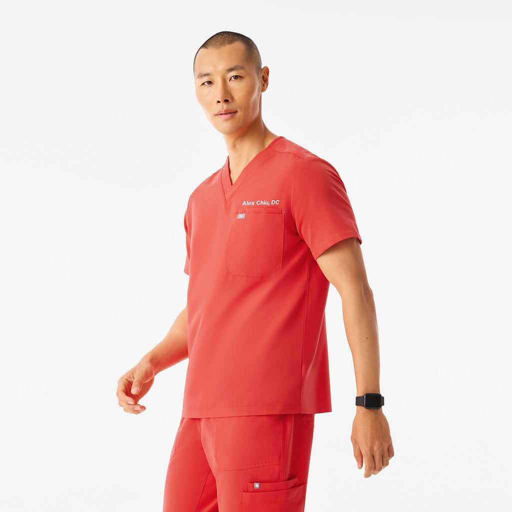 Leon Scrub Top™ - Hibiscus