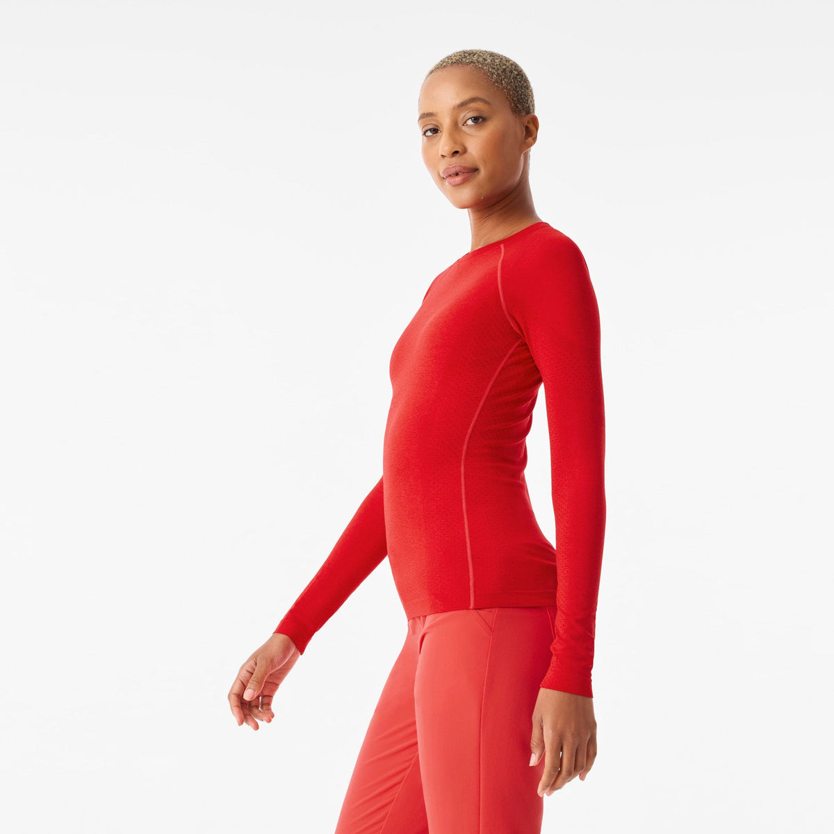 Salta Seamless Long-Sleeve Underscrub - Hibiscus