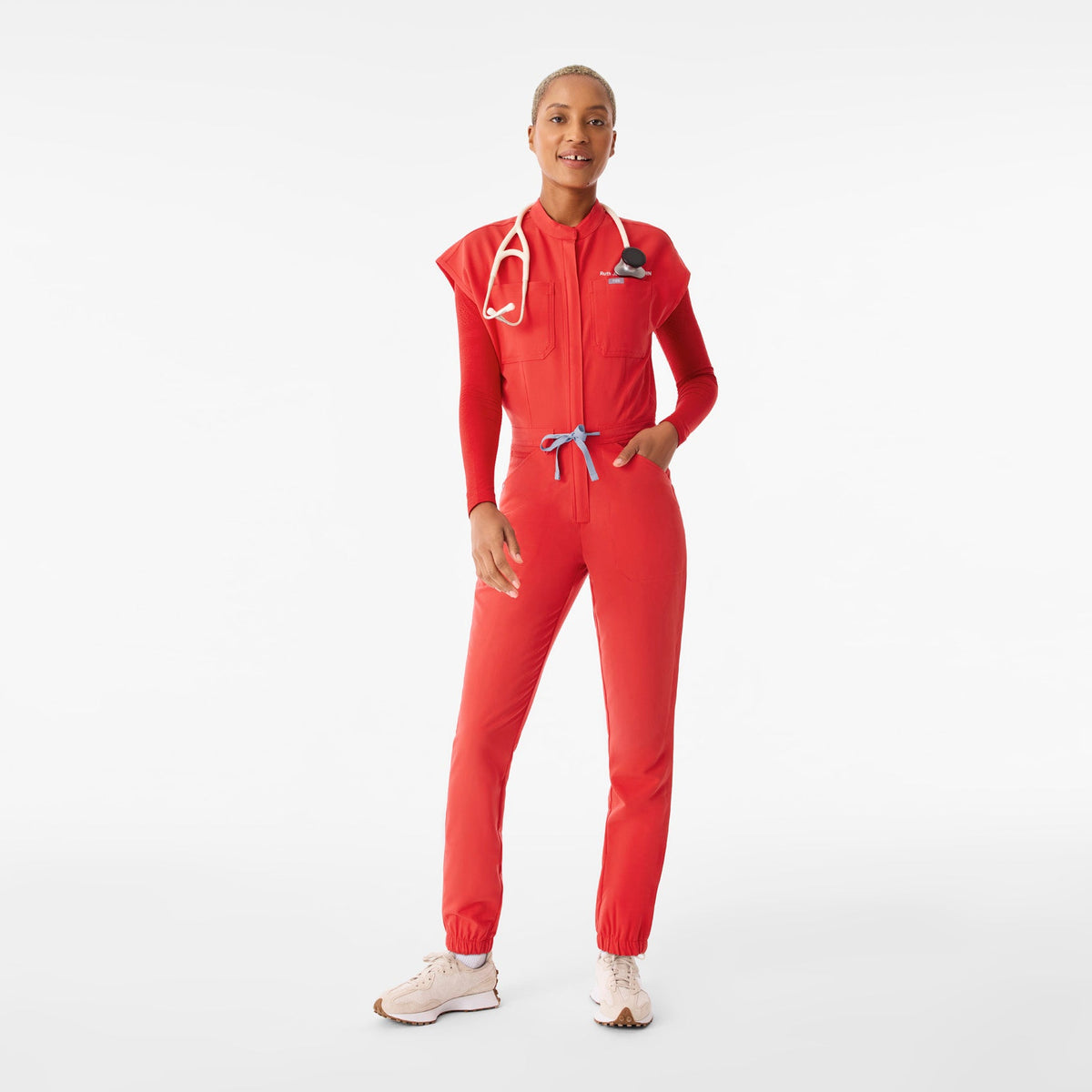 Rafaela Jogger ScrubJumpsuit™ - Hibiscus
