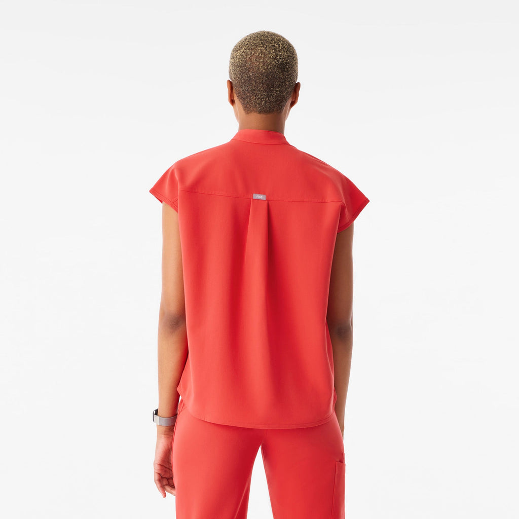 Rafaela Oversized Scrub Top™ - Hibiscus