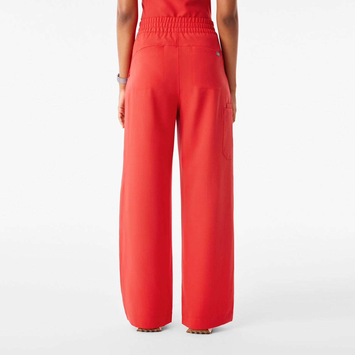 Shelby Ultra-High-Rise Wide-Leg Scrub Pant - Hibiscus