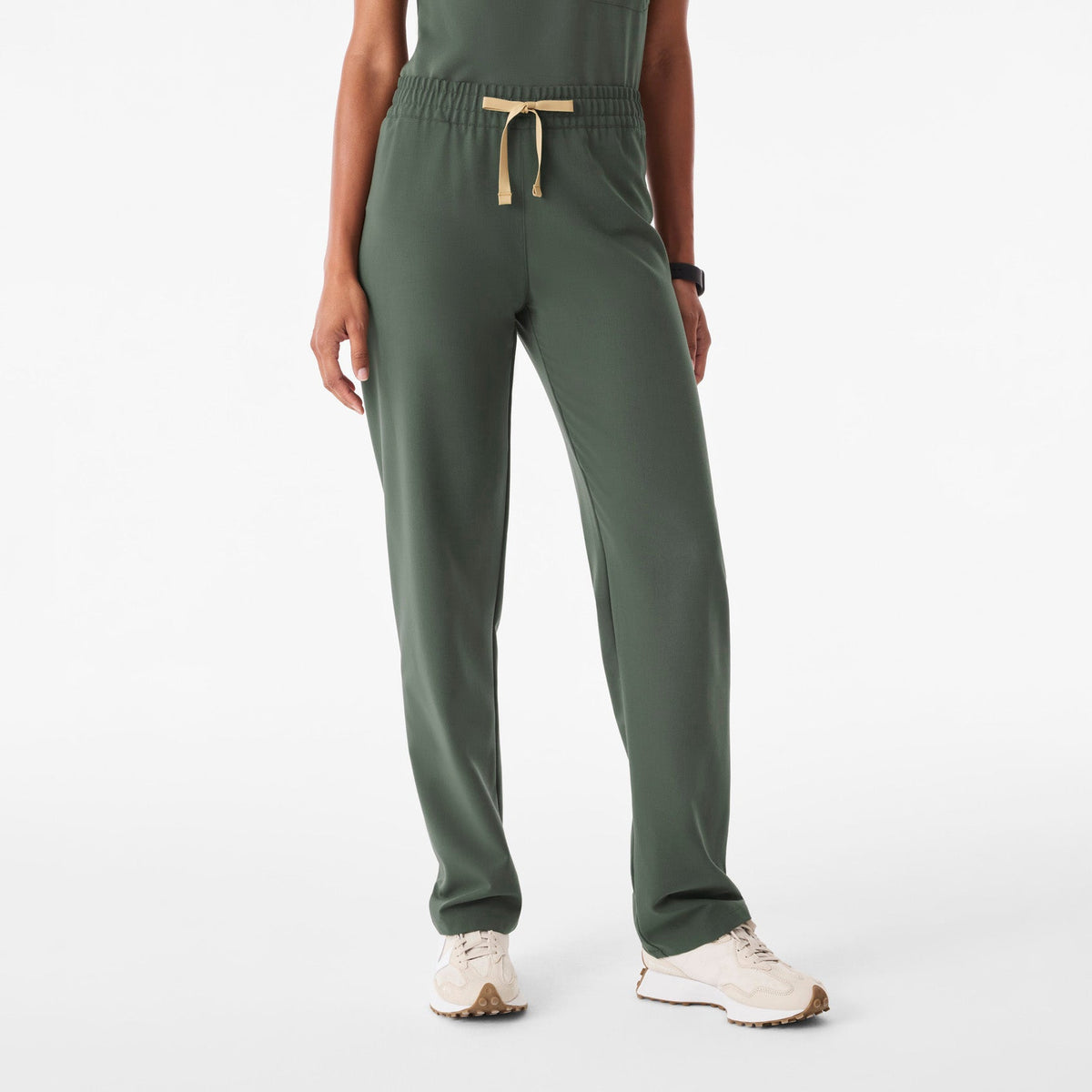 Livingston Ruched Straight-Leg Scrub Pant™ - Moss