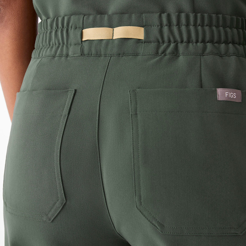 Livingston Ruched Straight-Leg Scrub Pant™ - Moss