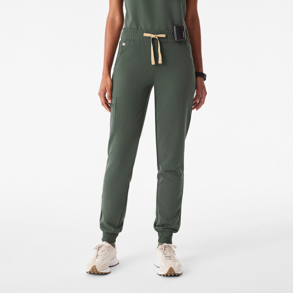 Zamora Ruched Jogger Scrub Pant™ - Moss