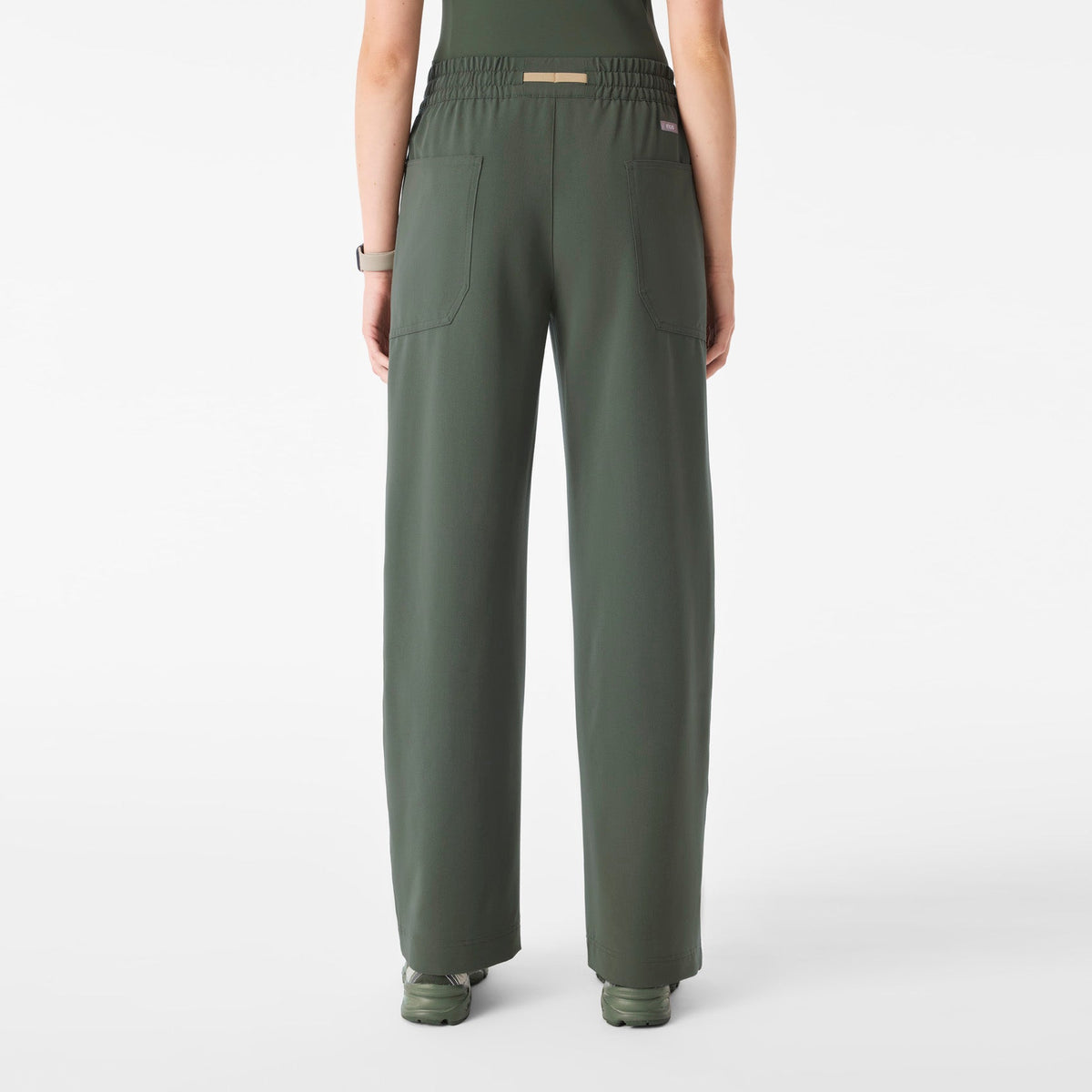 Roslyn Wide-Leg Scrub Pant - Moss