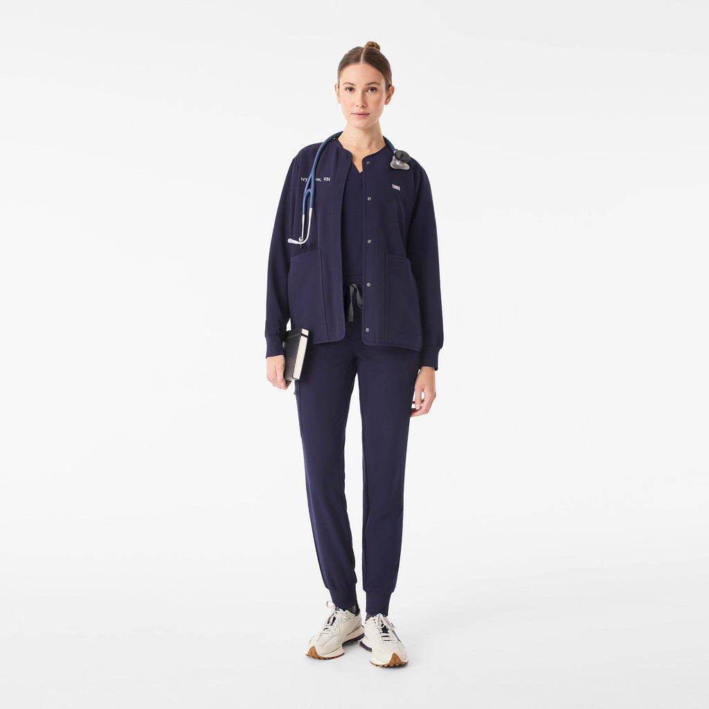 Claire Scrub Jacket - Navy