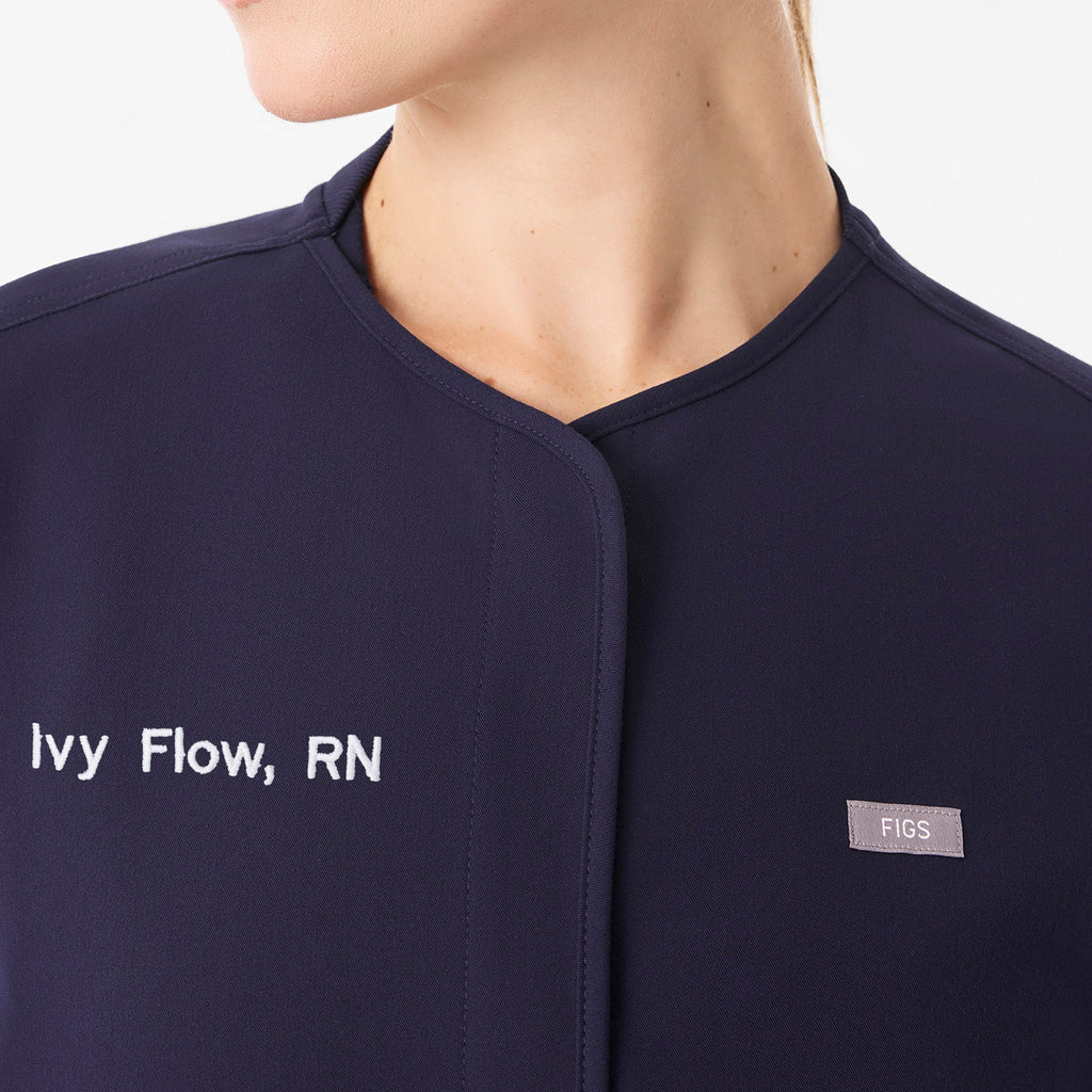 Claire Scrub Jacket - Navy