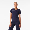 Eliza Slim Scrub Top - Navy