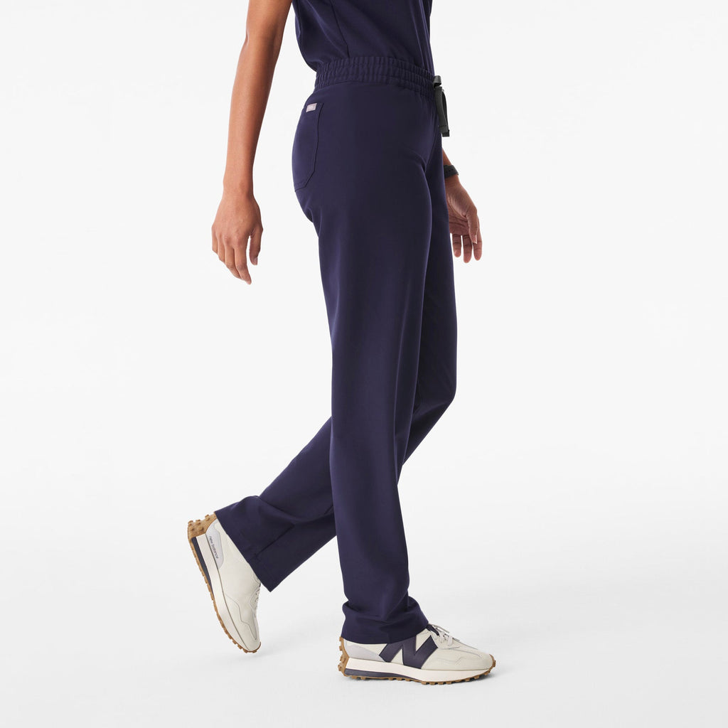 Livingston Ruched Straight-Leg Scrub Pant™ - Navy