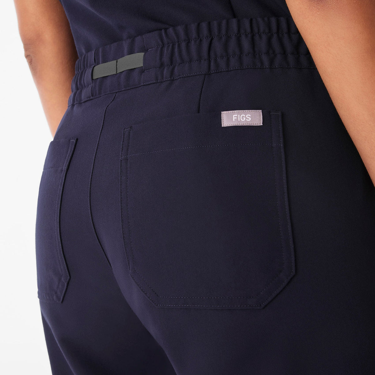 Livingston Ruched Straight-Leg Scrub Pant™ - Navy