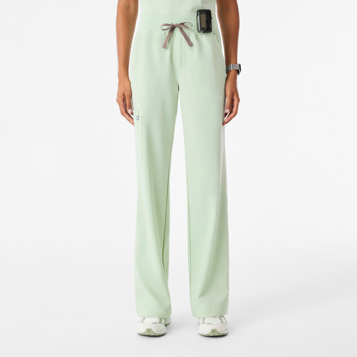 Isabel High-Rise Wide-Leg Scrub Pant - Sagewater