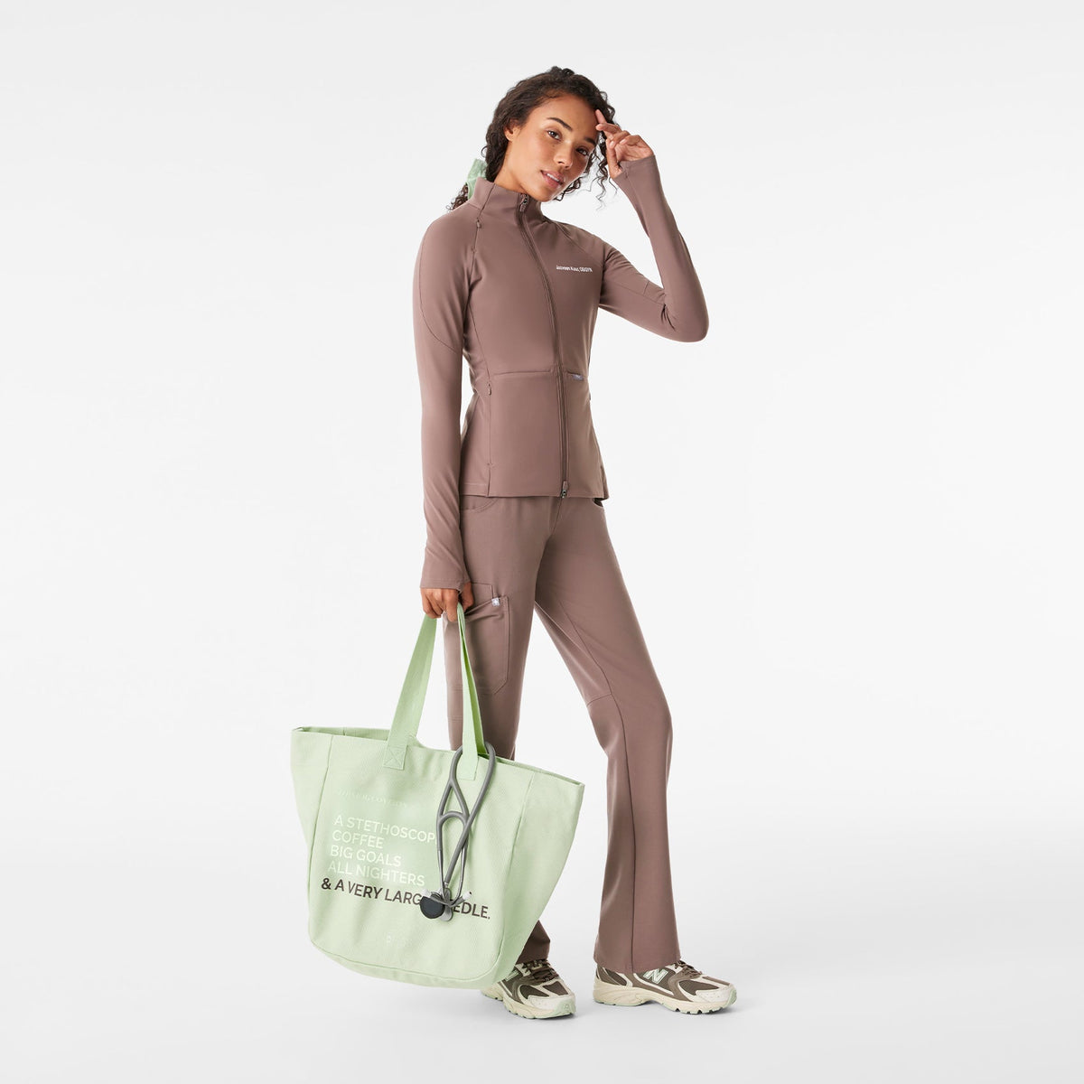 A Very Large Needle Detachable Strap Tote - Sagewater