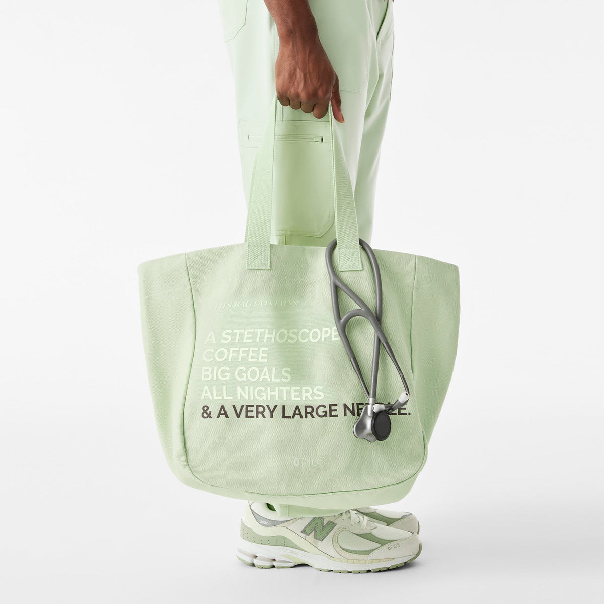 A Very Large Needle Detachable Strap Tote - Sagewater