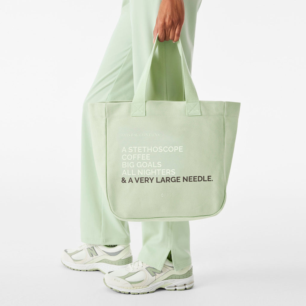 A Very Large Needle Mini Canvas Tote - Sagewater