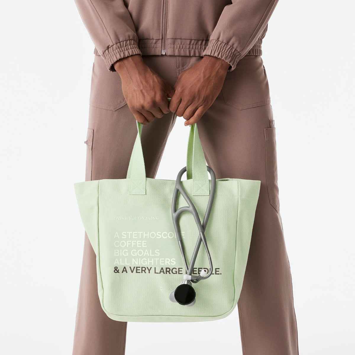 A Very Large Needle Mini Canvas Tote - Sagewater