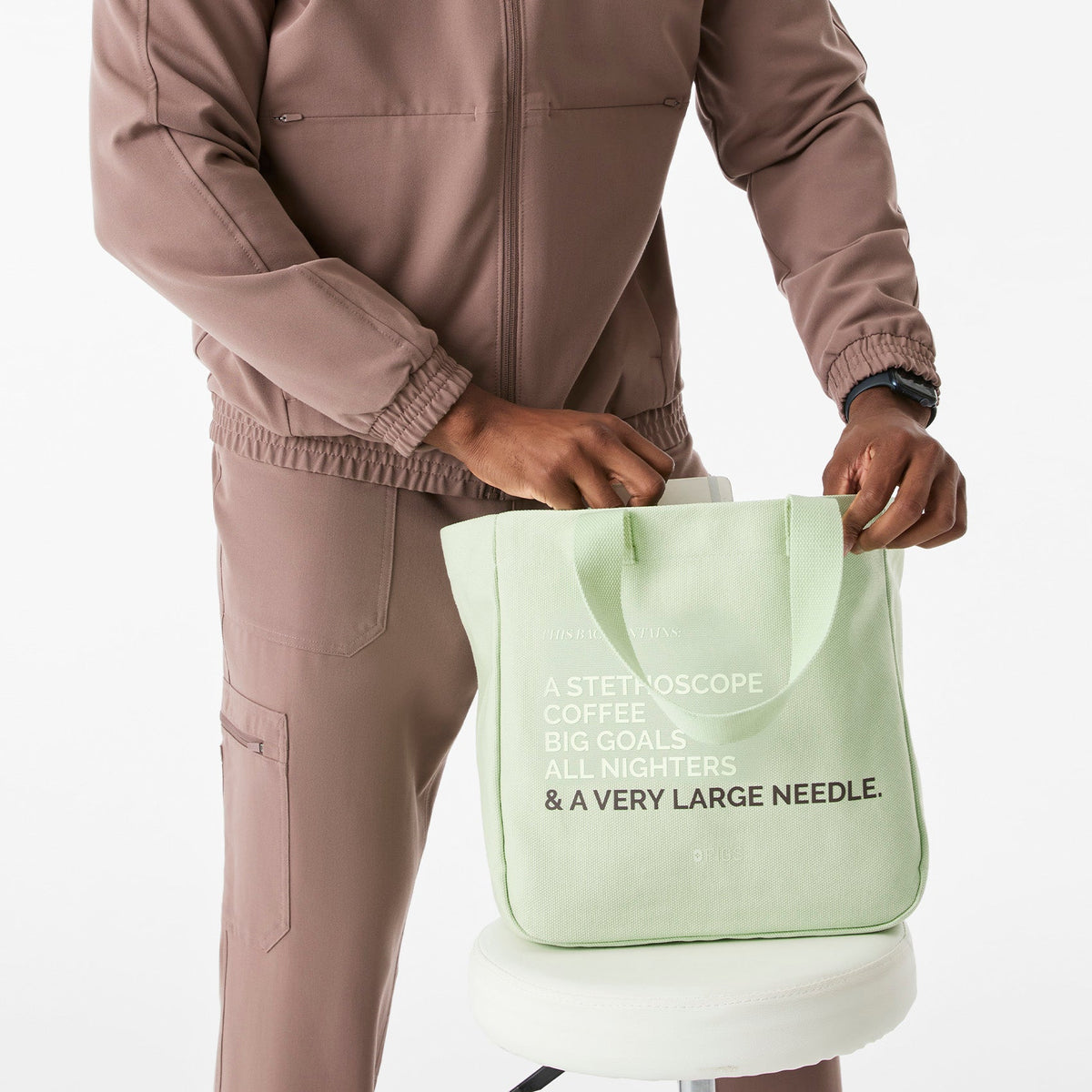 A Very Large Needle Mini Canvas Tote - Sagewater